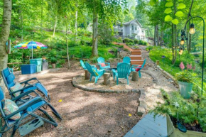 Creekside Hendersonville Haven Hot Tub and Fire Pit